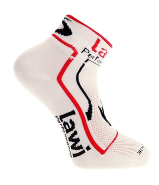 Cyklistické ponožky Performance krátké White/Red