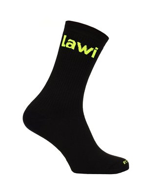 Zimní ponožky Spike dlouhé Black/Fluo Yellow
