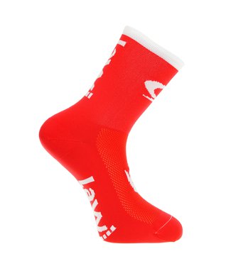 Cyklistické ponožky De Luxe dlouhé Red/White