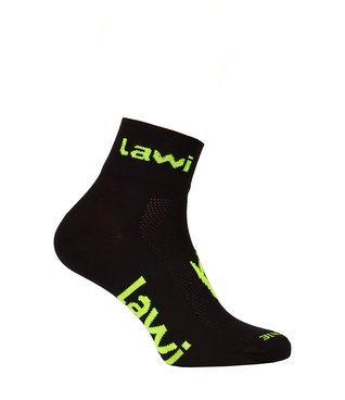 Cyklistické ponožky Zorbig krátké Black/Fluo Yellow